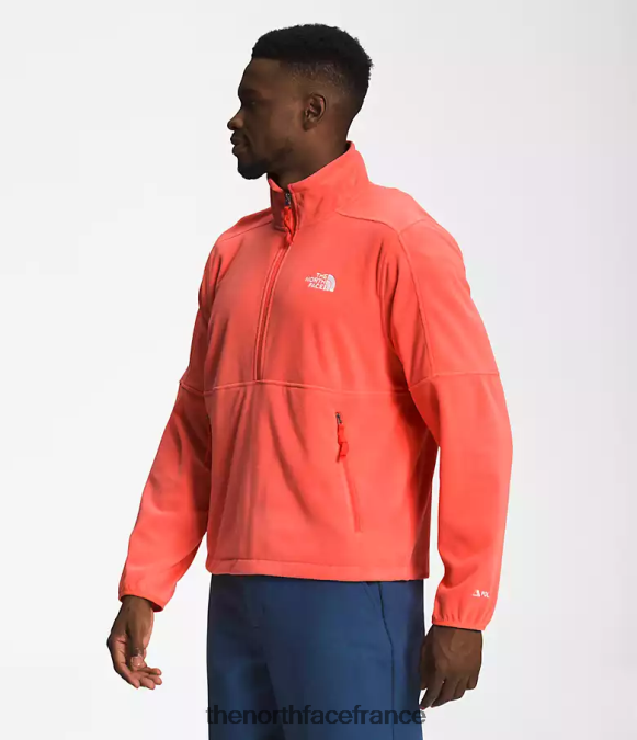 vêtements The North Face Hommes tnf polartec 100 -zip rétro orange ZPZRD303