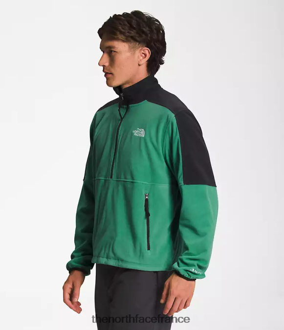vêtements The North Face Hommes tnf polartec 100 -zip vert herbe profonde ZPZRD305