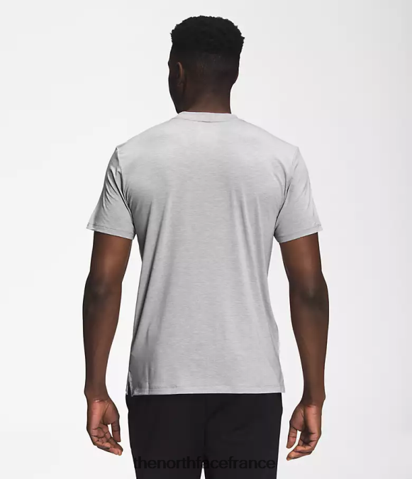 vêtements The North Face Hommes errer à manches courtes mélanger gris chiné ZPZRD1256