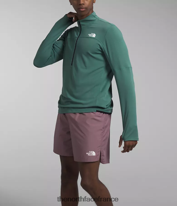 vêtements The North Face Hommes lever du soleil -zip sauge noire ZPZRD486