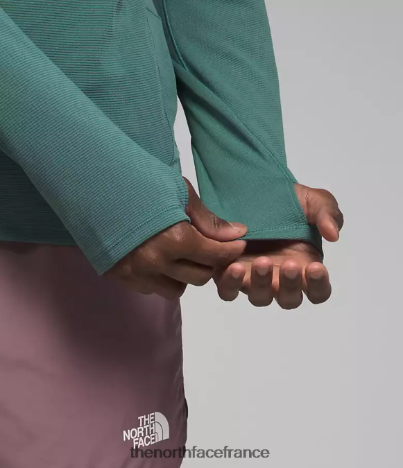 vêtements The North Face Hommes lever du soleil -zip sauge noire ZPZRD486