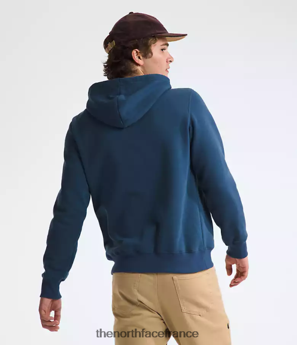 vêtements The North Face Hommes sweat à capuche demi-dôme bleu ombragé ZPZRD111