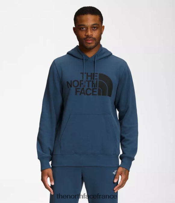 vêtements The North Face Hommes sweat à capuche demi-dôme bleu ombragé/noir tnf ZPZRD110
