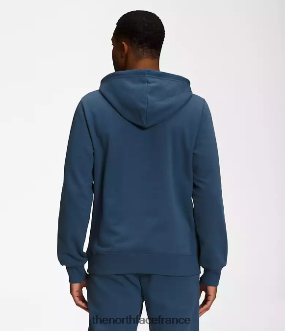 vêtements The North Face Hommes sweat à capuche demi-dôme bleu ombragé/noir tnf ZPZRD110