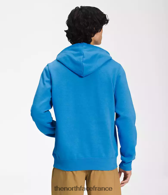vêtements The North Face Hommes sweat à capuche demi-dôme bleu super sonic/blanc tnf ZPZRD107