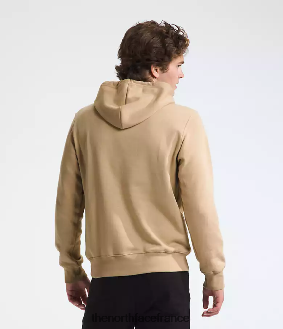 vêtements The North Face Hommes sweat à capuche demi-dôme kaki pierre/tnf blanc ZPZRD108