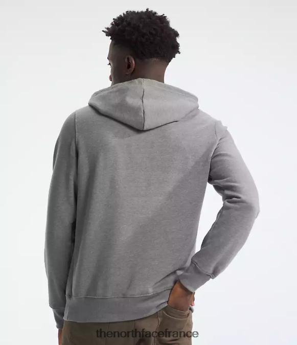 vêtements The North Face Hommes sweat à capuche demi-dôme tnf gris moyen chiné/tnf blanc ZPZRD104