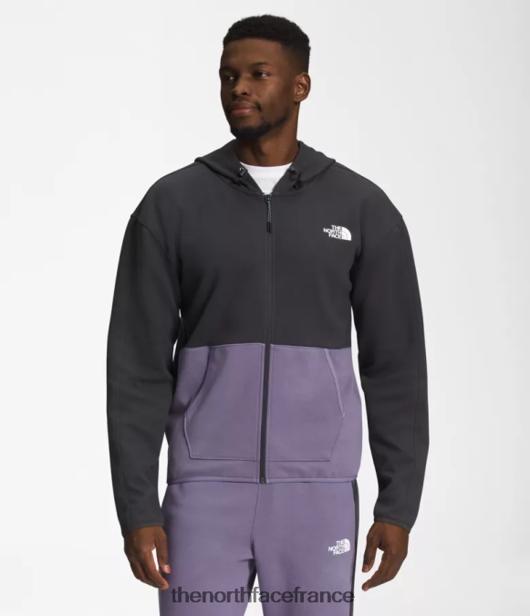 vêtements The North Face Hommes sweat à capuche entièrement zippé tnf tech ardoise lunaire ZPZRD209
