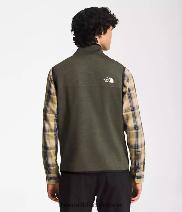 vêtements The North Face Hommes gilet canyonlands nouveau vert taupe chiné ZPZRD98