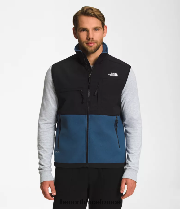 vêtements The North Face Hommes gilet denali bleu ombragé ZPZRD597