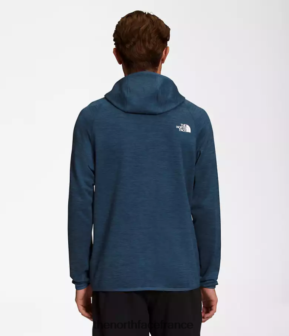 vêtements The North Face Hommes sweat à capuche canyonlands bruyère bleue ombragée ZPZRD923