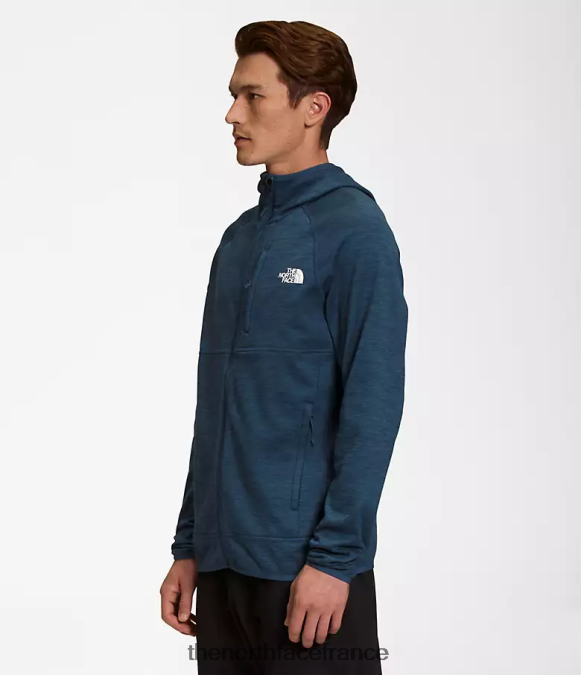 vêtements The North Face Hommes sweat à capuche canyonlands bruyère bleue ombragée ZPZRD923