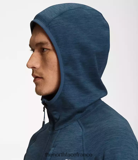 vêtements The North Face Hommes sweat à capuche canyonlands bruyère bleue ombragée ZPZRD923