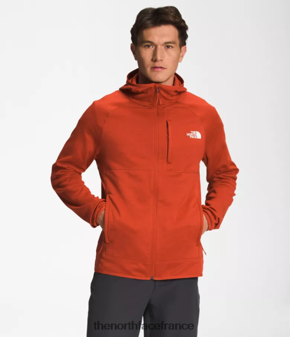 vêtements The North Face Hommes sweat à capuche canyonlands bruyère en bronze rouillé ZPZRD925