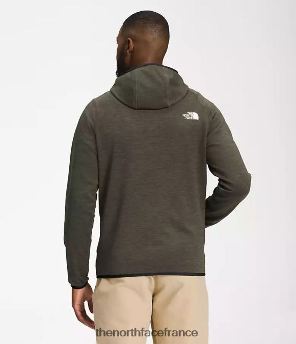 vêtements The North Face Hommes sweat à capuche canyonlands nouveau vert taupe chiné ZPZRD926