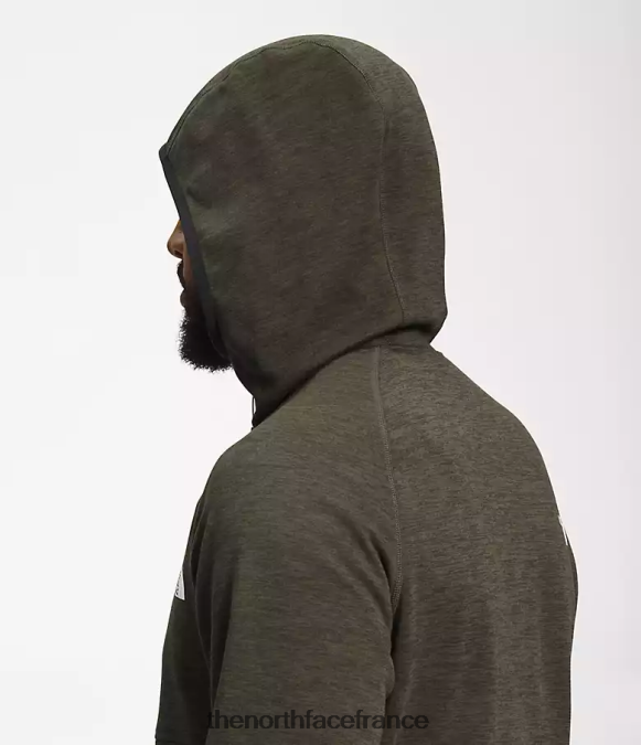 vêtements The North Face Hommes sweat à capuche canyonlands nouveau vert taupe chiné ZPZRD926