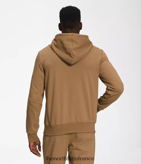 vêtements The North Face Hommes sweat à capuche zippé à écusson Heritage marron utilitaire ZPZRD704