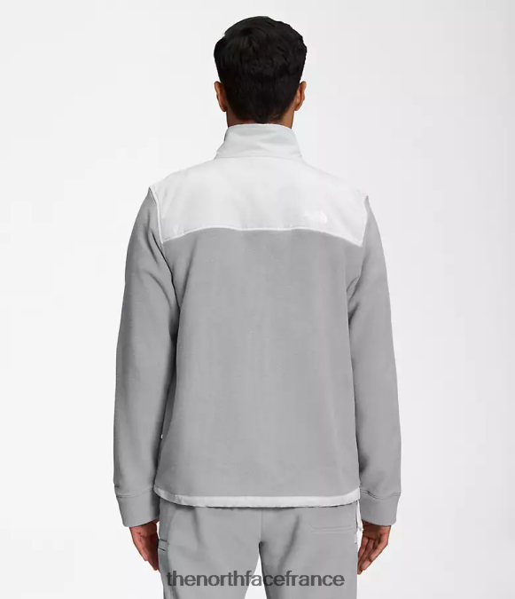 vêtements The North Face Hommes veste alpine polartec 200 entièrement zippée gris fondu/gris étain ZPZRD540