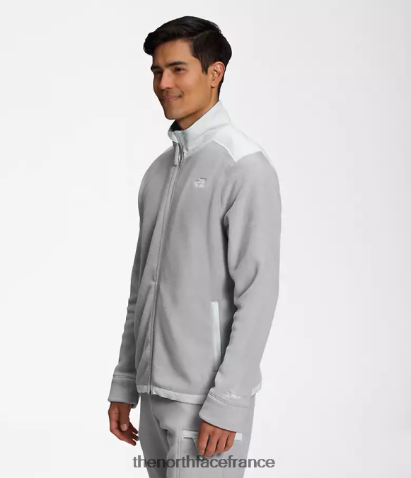 vêtements The North Face Hommes veste alpine polartec 200 entièrement zippée gris fondu/gris étain ZPZRD540