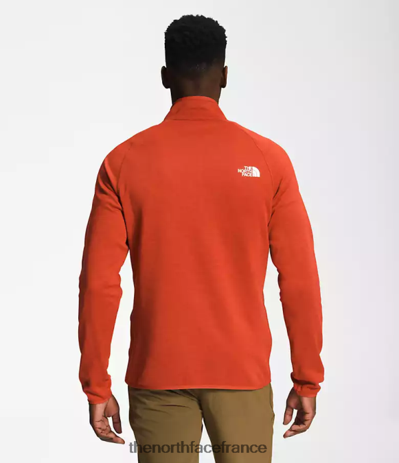 vêtements The North Face Hommes Canyonlands-zip bruyère en bronze rouillé ZPZRD410