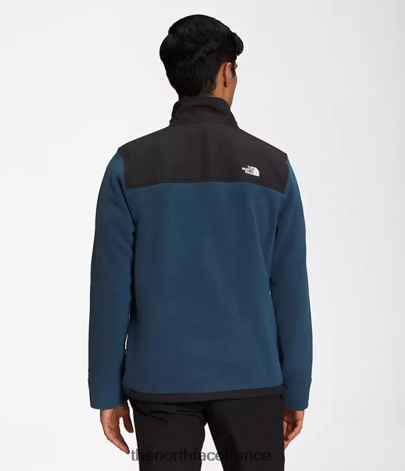 vêtements The North Face Hommes alpine polartec 200 -zip bleu ombragé/noir tnf ZPZRD356