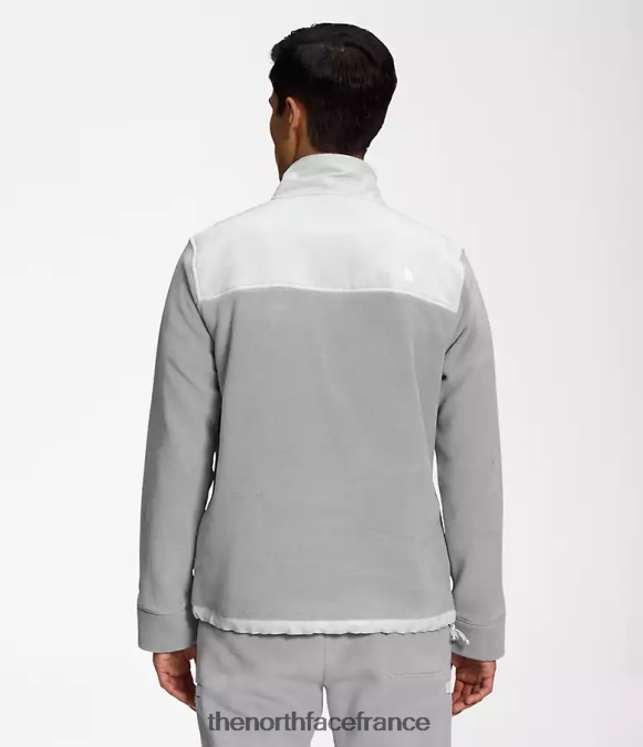 vêtements The North Face Hommes alpine polartec 200 -zip gris fondu/gris étain ZPZRD357