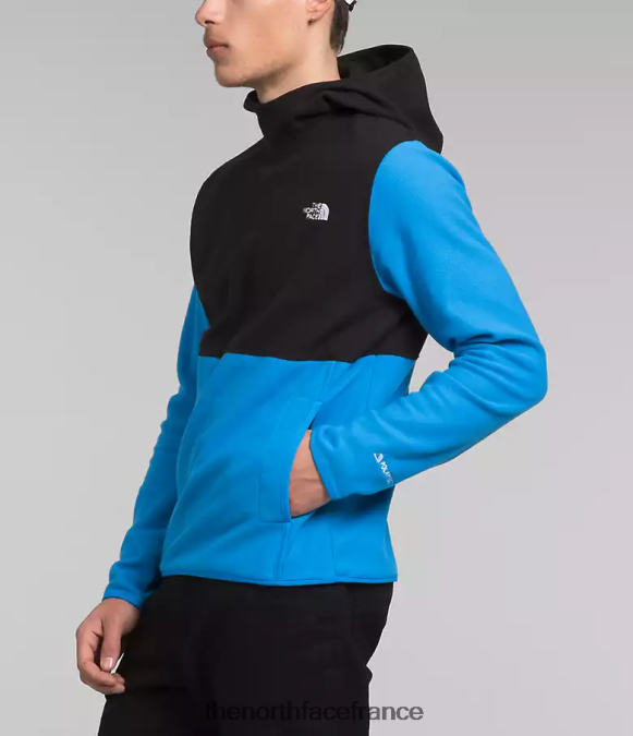 vêtements The North Face Hommes pull alpin polartec 100 bleu optique/noir tnf ZPZRD119