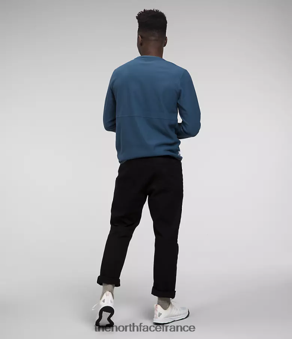 vêtements The North Face Hommes équipage alpin polartec 100 bleu ombragé ZPZRD206