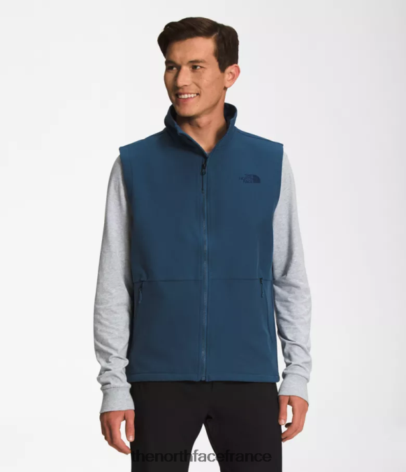 vêtements The North Face Hommes gilet softshell camden bleu ombragé chiné foncé ZPZRD645