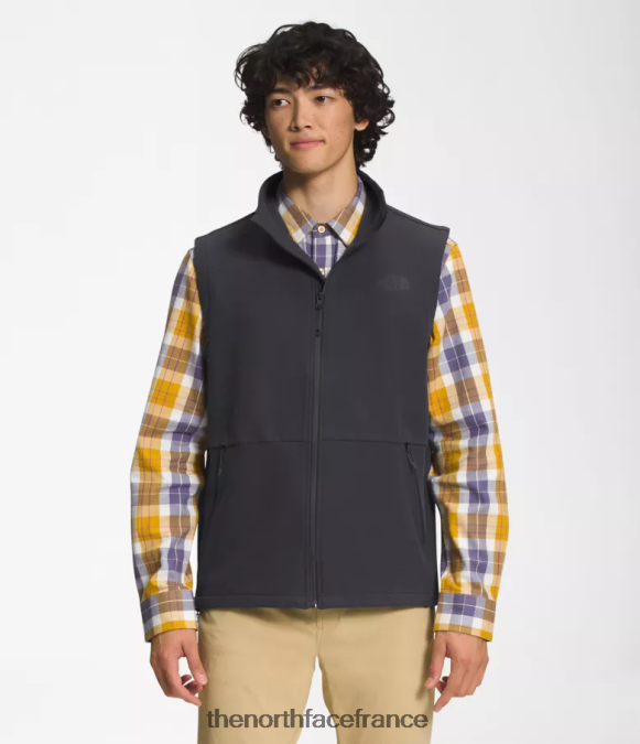 vêtements The North Face Hommes gilet softshell camden gris asphalte chiné foncé ZPZRD644