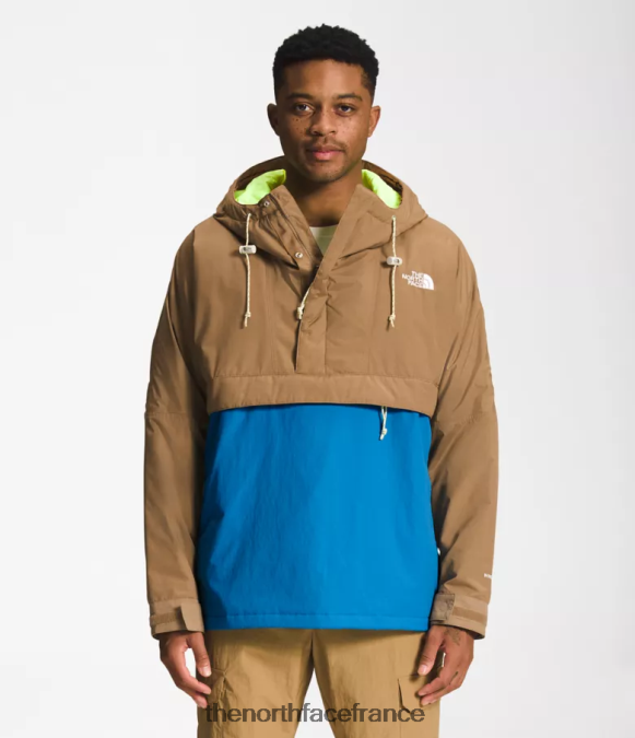 vêtements The North Face Hommes 78 coupe-vent hi-tek basse-fi marron utilitaire/bleu super sonic ZPZRD702