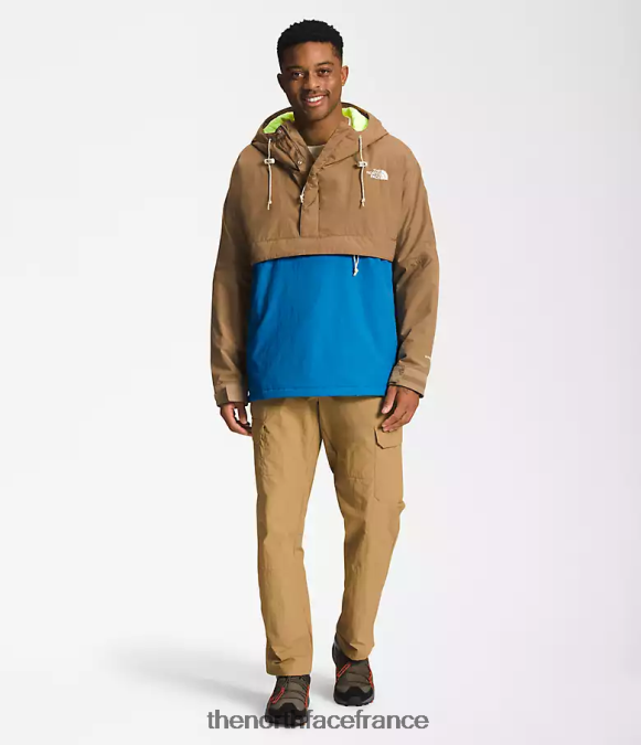 vêtements The North Face Hommes 78 coupe-vent hi-tek basse-fi marron utilitaire/bleu super sonic ZPZRD702