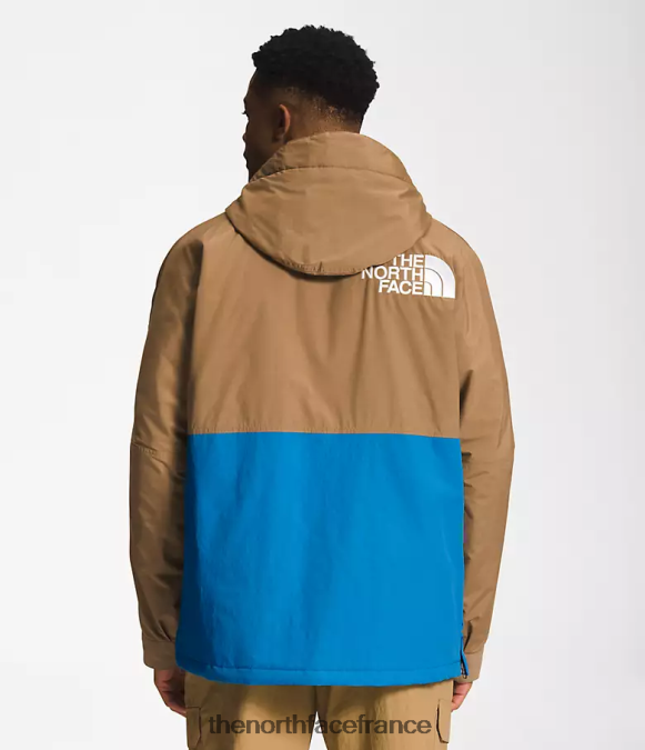vêtements The North Face Hommes 78 coupe-vent hi-tek basse-fi marron utilitaire/bleu super sonic ZPZRD702