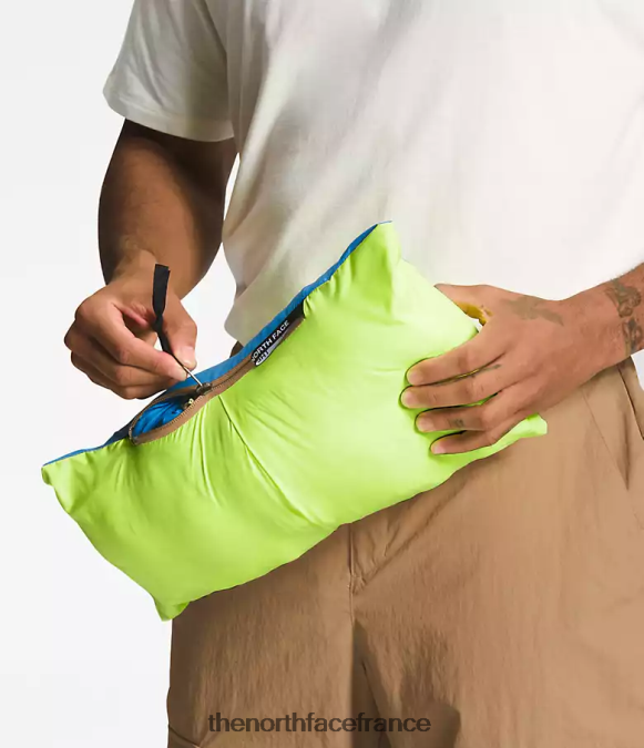 vêtements The North Face Hommes 92 nuptse hi-tek low-fi bleu super sonic/marron utilitaire ZPZRD828