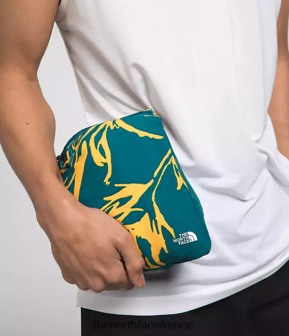 vêtements The North Face Hommes pull classe v imprimé pinceau tropical corail bleu ZPZRD593