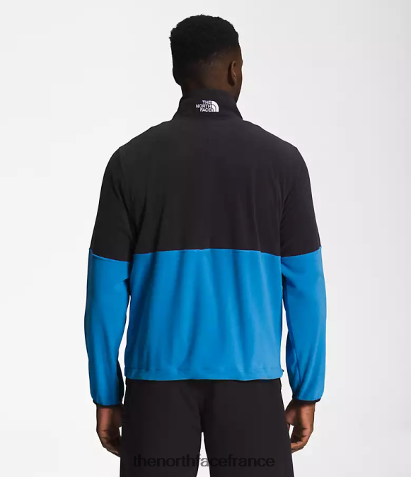 vêtements The North Face Hommes tnf polartec 100 zip intégral bleu super sonic/noir tnf ZPZRD484