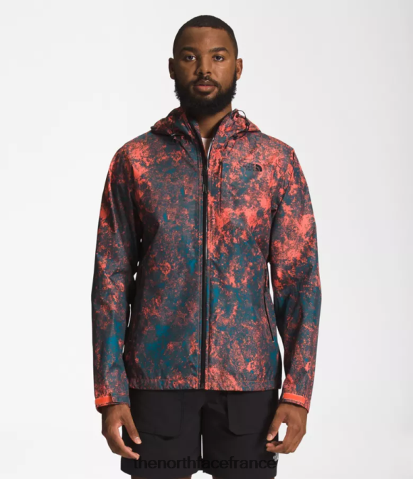 vêtements The North Face Hommes veste alta vista imprimé hyper rock orange rétro ZPZRD1252