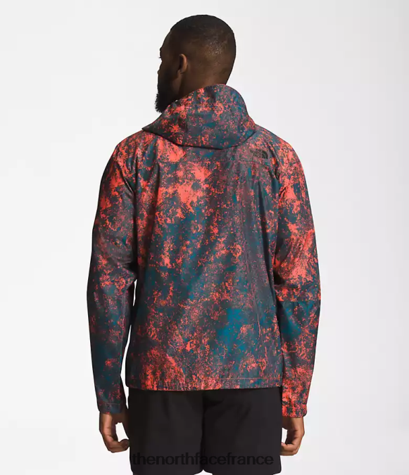 vêtements The North Face Hommes veste alta vista imprimé hyper rock orange rétro ZPZRD1252