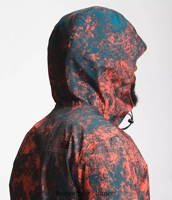 vêtements The North Face Hommes veste alta vista imprimé hyper rock orange rétro ZPZRD1252