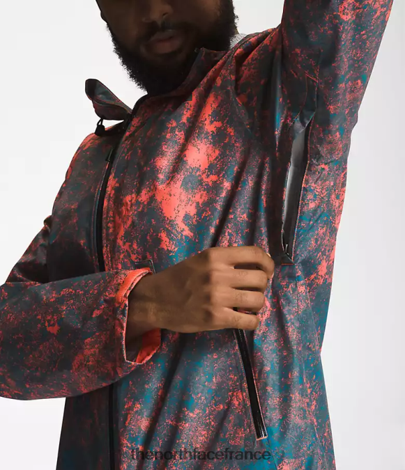 vêtements The North Face Hommes veste alta vista imprimé hyper rock orange rétro ZPZRD1252