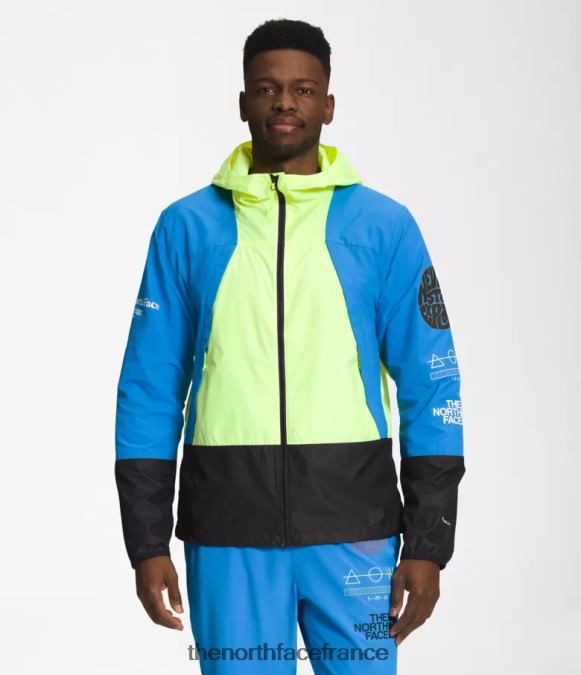 vêtements The North Face Hommes veste coupe-vent trailwear led jaune/bleu super sonic/noir tnf ZPZRD346