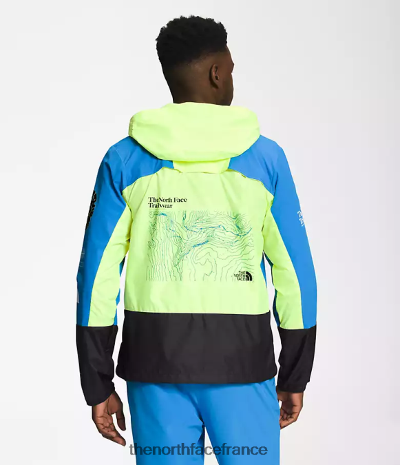 vêtements The North Face Hommes veste coupe-vent trailwear led jaune/bleu super sonic/noir tnf ZPZRD346