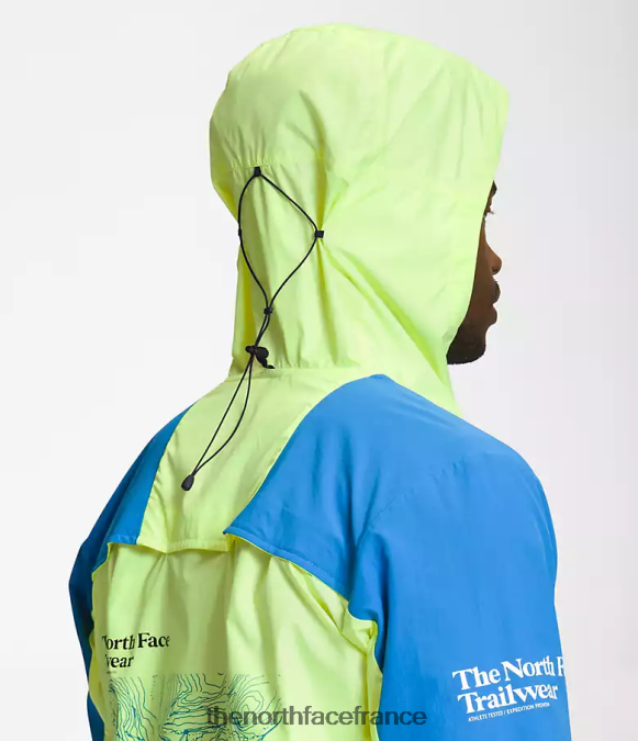 vêtements The North Face Hommes veste coupe-vent trailwear led jaune/bleu super sonic/noir tnf ZPZRD346