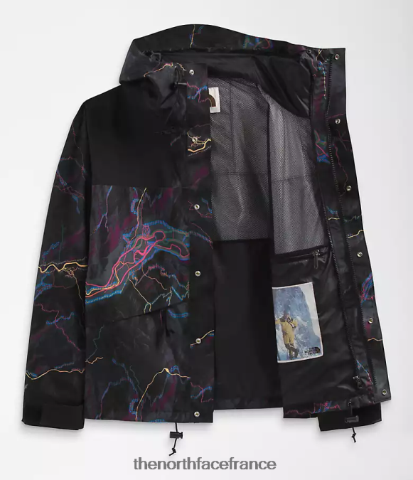 vêtements The North Face Hommes veste de montagne rétro 86 impression de lueur de sentier noir tnf ZPZRD1294