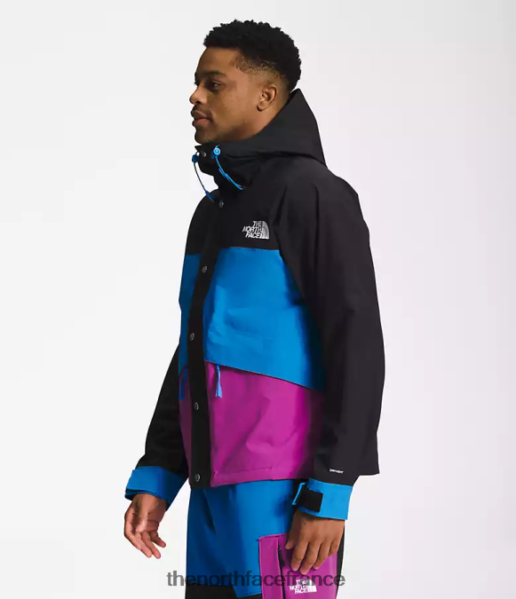 vêtements The North Face Hommes veste de montagne rétro 86 tnf noir/super sonic bleu/violet fleur de cactus ZPZRD1296