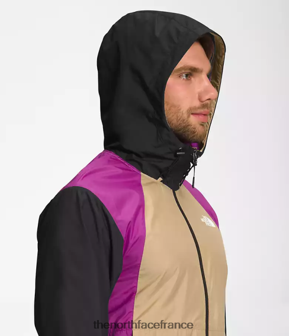 vêtements The North Face Hommes veste hydrénaline 2000 pierre kaki/fleur de cactus violet/noir tnf ZPZRD100