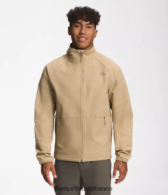 vêtements The North Face Hommes veste softshell camden kaki pierre chiné foncé ZPZRD480