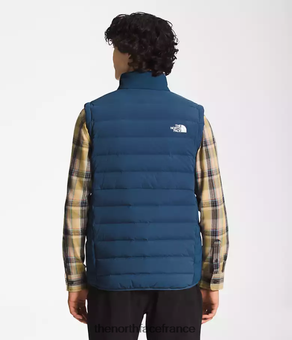 vêtements The North Face Hommes belleview gilet extensible bleu ombragé ZPZRD1034