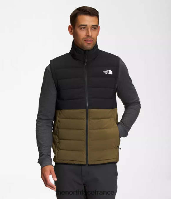 vêtements The North Face Hommes belleview gilet extensible tnf noir/olive militaire ZPZRD1032