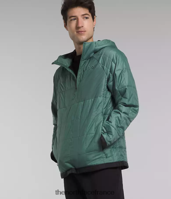 vêtements The North Face Hommes Cirloft - pull zippé sauge foncée/noir tnf ZPZRD767
